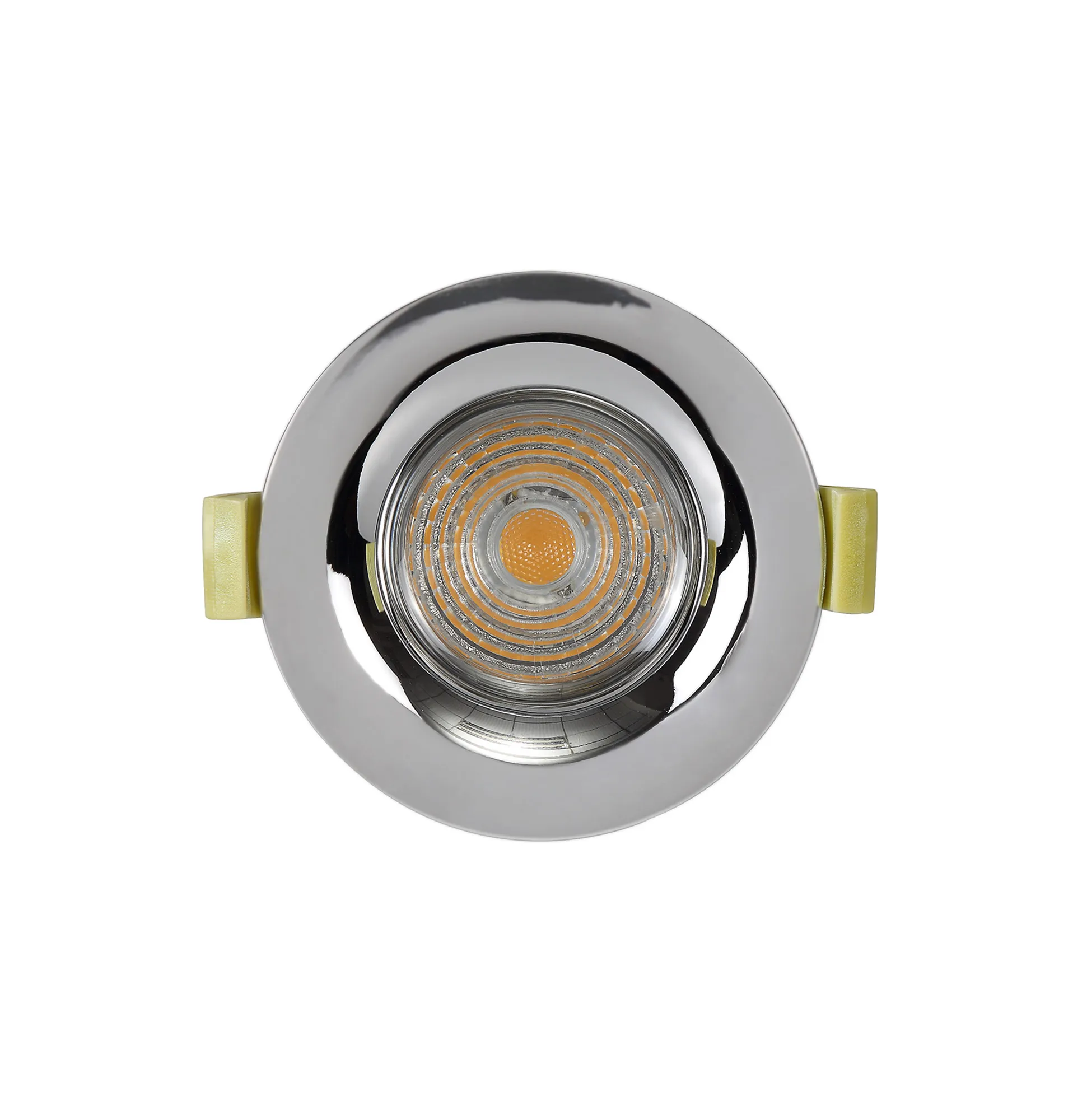 Bruve GU10 Recessed Round Polished Chrome IP65 Downlighter, Cut-Out 68mm DX200402  Dlux Bruve IP65